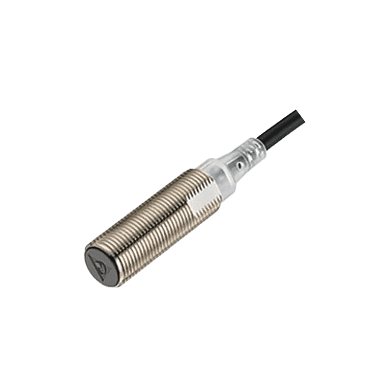 Sensor Inductivo Rasante ø M12, 2 mm, Salida a Transistor (PNP), 1 NC, 3 hilos DC M12, 12 ~ 24 VCD, IP67 - Delta IS-E1202-BPCB2