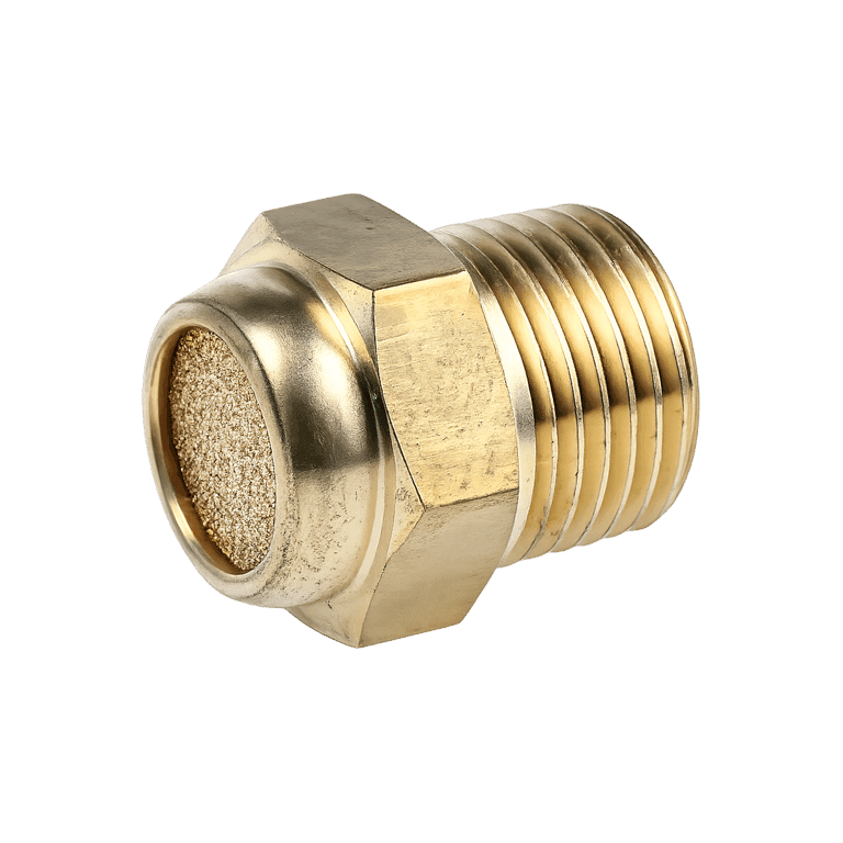 Silenciador Neumático RC 1/4" Macho, Cuerpo Metálico Absorción Bronce Sinterizado, 40 μm, 9.8 MPa - SMC EBKX-L7005-040 - 121924
