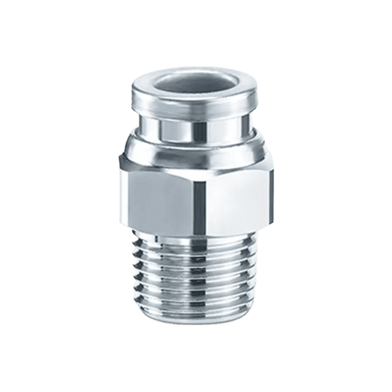 Conector Neumático Rápido Recto Manguera 8 mm x RC 3/8" Macho, Latón - SMC KQB2H08-03S - 165468