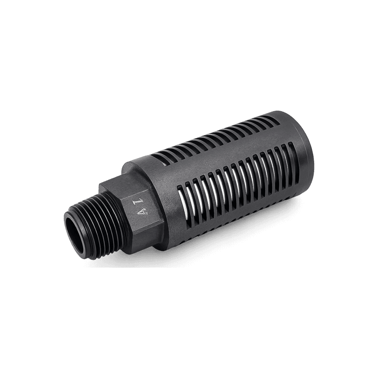 Silenciador Neumático NPT 1/2" Macho, Cuerpo de Plástico Absorción Plástico Sinterizado, 35 dB, 1.0MPa - SMC AN402-N04 - 022449