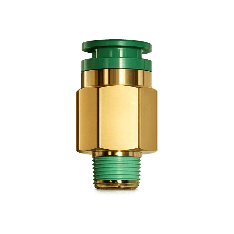 Conector Neumático Rápido Recto Manguera 6 mm x RC 1/8", Resina PBT No Inflamable - SMC KRH06-01S - 012243