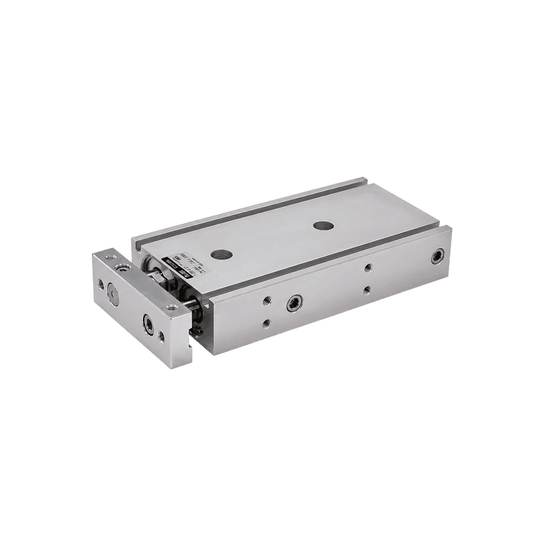 Cilindro Neumático Lineal Guiado Compacto ø 20 mm x 10 mm, M5, Doble Efecto, Guía de Deslizamiento (Antigiro), Amortiguación Elástica, Resistente al Calor (-10 a 150 °C) - SMC CXSJM20-10-XB6 - 361869
