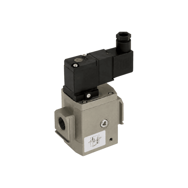 Válvula de Arranque Progresivo 1/4" RC, 24 VCD, 2,433 l/min, Conector DIN con LED y supresor de picos - SMC AV2000-02-5DZ - 012971