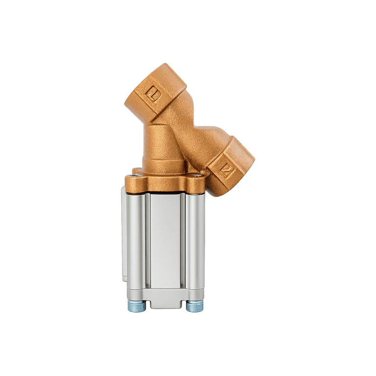 Válvula de Proceso 3/4" RC para Vapor 2 vías,  Simple Efecto NC On/Off, cuerpo Bronce, Sellos FKM, Pilotaje Neumatico 0.3 a 1.0 MPa  - SMC VXB215CB - 243978