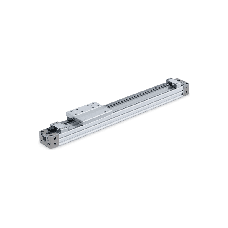 Mesa Deslizante Neumática Sin Vástago ø 40 mm x 1400 mm, RC 1/4", Doble Efecto, Guía con Seguidor de Leva, Amortiguación Elástica - SMC MY1C40-1400H - 157298