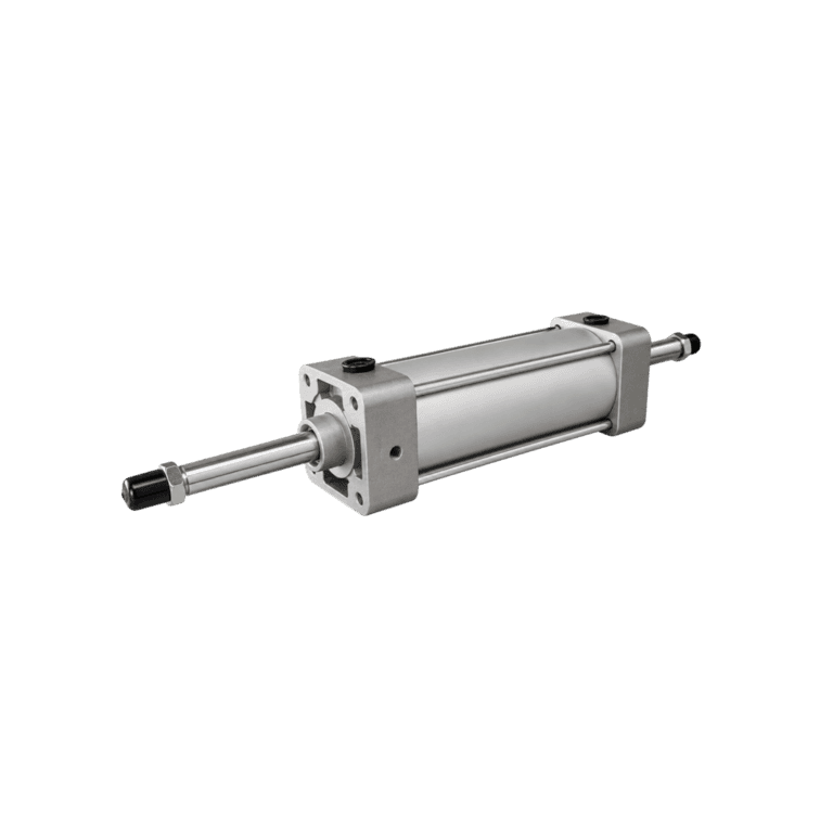 Cilindro Neumático Lineal ø 3 1/4" x 6", NPT 1/2", Doble Efecto, Doble Vástago, Amortiguación Neumática - SMC NCDA1WB325-0600 - 098787