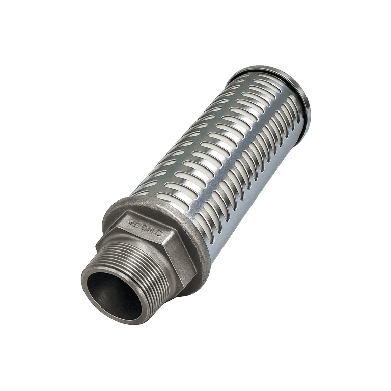 Silenciador Neumático NPT 1 1/2" Macho, Cuerpo Metálico Absorción Metálico Sinterizado, 35 dB, 1.0 MPa - SMC AN800-N14 - 018004