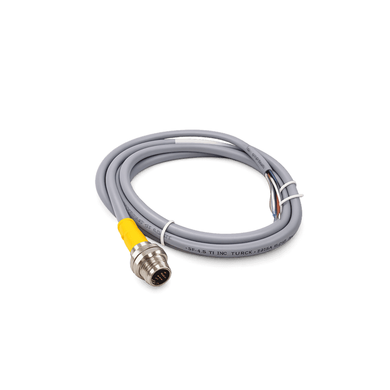 Receptáculo de Panel 5 Pines Hembra M12 Recto - 5 Pines Puntas, 2 metros, Blindado - Turck FKFD 4.5-2/S618/S717 - U72203