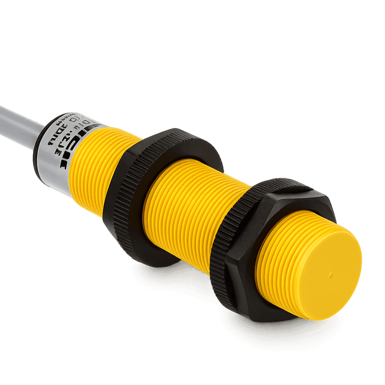Sensor Capacitivo Rasante ø M18, 5 mm, Salida a Transistor (PNP), 3 hilos DC, 1 NO, Cable 2 m, 10 ~ 65 VCD, IP67 - Turck BCF5-S18-AP4X - 2503011