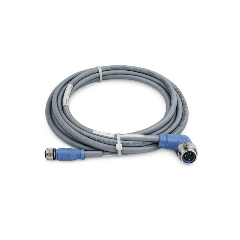 Cable de Comunicación DeviceNet, 5 Pines Macho 7/8" Codo - 5 pines Hembra M12 Recto, 2 metros - Turck WSM RKC 572-2M - U73491