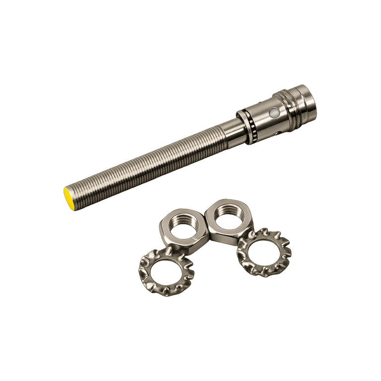 Sensor Inductivo Rasante ø M5, 1 mm, Salida a Transistor (NPN) 3 hilos DC, 10 ~ 30 VCD, IP67 - Turck BI1-EG05-AN6X-V1331 - 4608740 