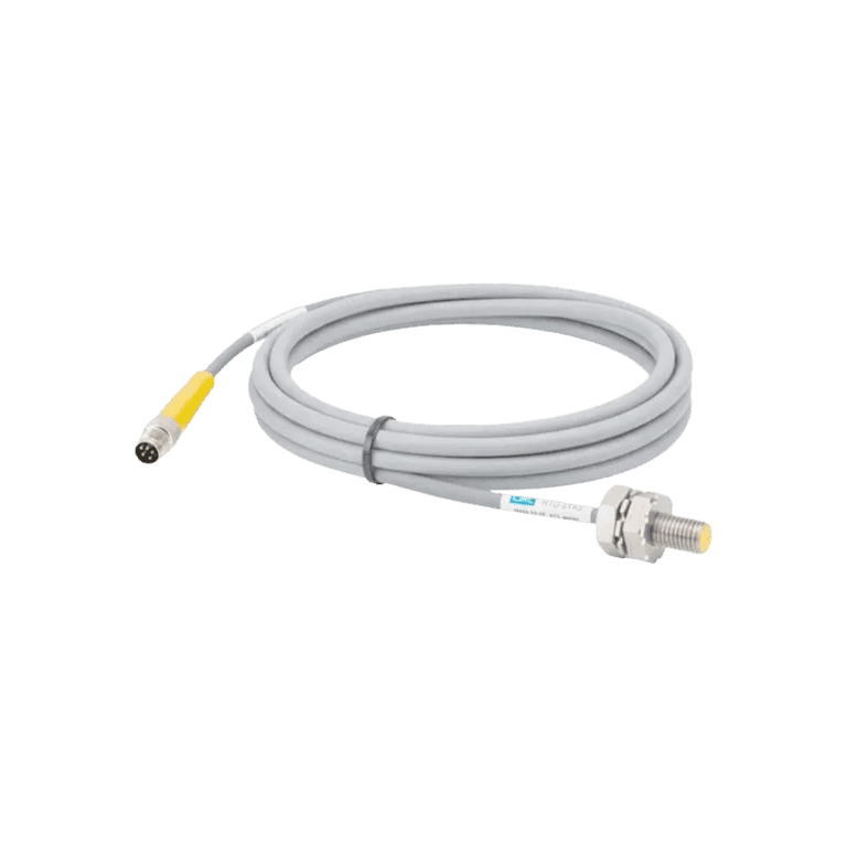 Sensor Inductivo Rasante ø M8, 2 mm, Salidas a Transistor (PNP) 3 hilos DC Cable de 2 metros, 10 ~ 30 VCD, IP67 - Turck BI2-EG08K-AP6X-0.2-PSG3M - 4669454
