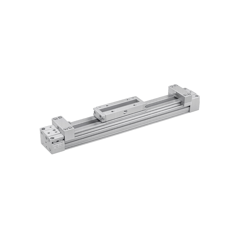 Mesa Deslizante Neumática Sin Vástago ø 32 mm x 670 mm, RC 1/4", Doble Efecto, Amortiguación Elástica - SMC MY1B32-670Z - 382878