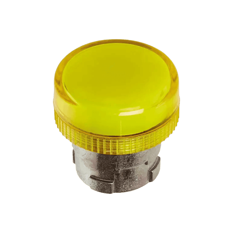 Cabeza de Piloto Luminoso Metalico Ambar montaje ø 22 mm, IP40 - Chint - NP2-BV/5 - 575212