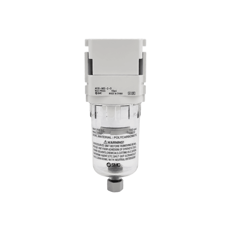 Filtro 5 μm para Aire Comprimido 5 μm 1/4" RC  Vaso Policarbonato - SMC AF20-02-D - 415142