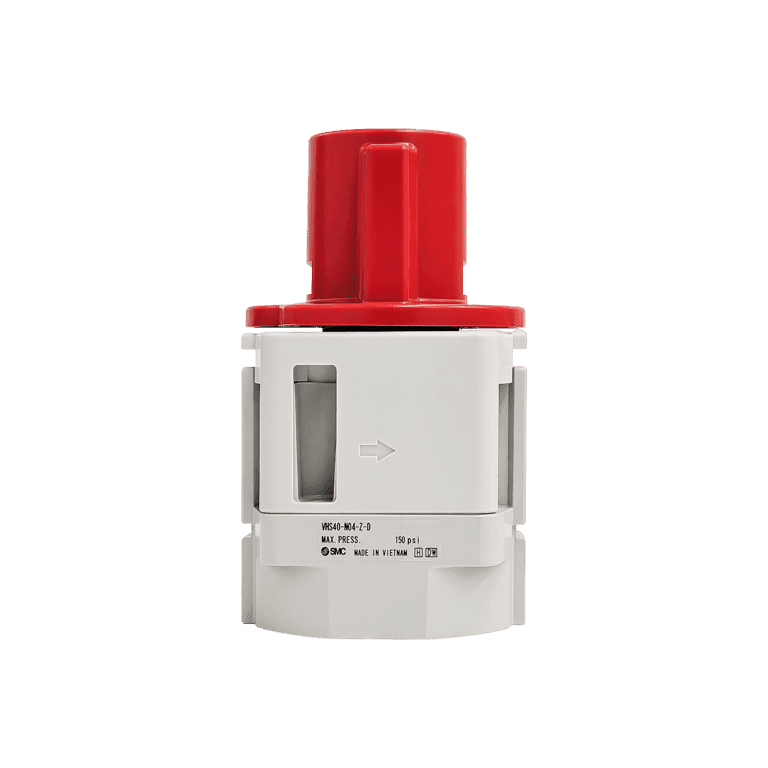 Válvula de Corte 1/2" NPT 3/2 Manual con Bloqueo, Modular, Escape de Presión Residual, Compatible AF40-D, AW40-D, AC40-D - SMC VHS40-N04-Z-D - 406128