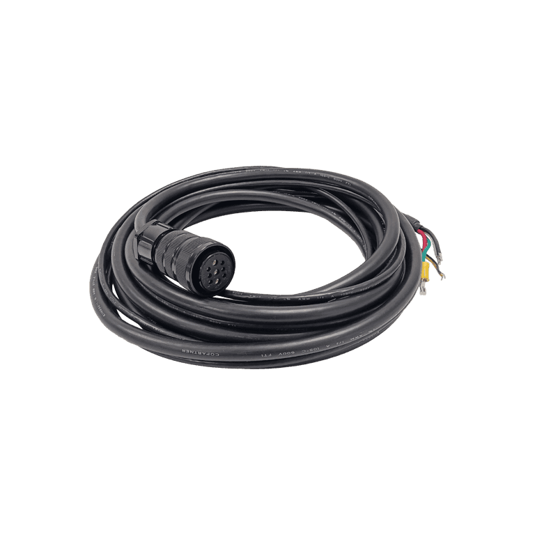 Cable de Alimentación para Servo Motor con freno de potencias: 100 W, 200 W, 400 W y 750 W, 5 metros - Delta ASD-A2PW1105