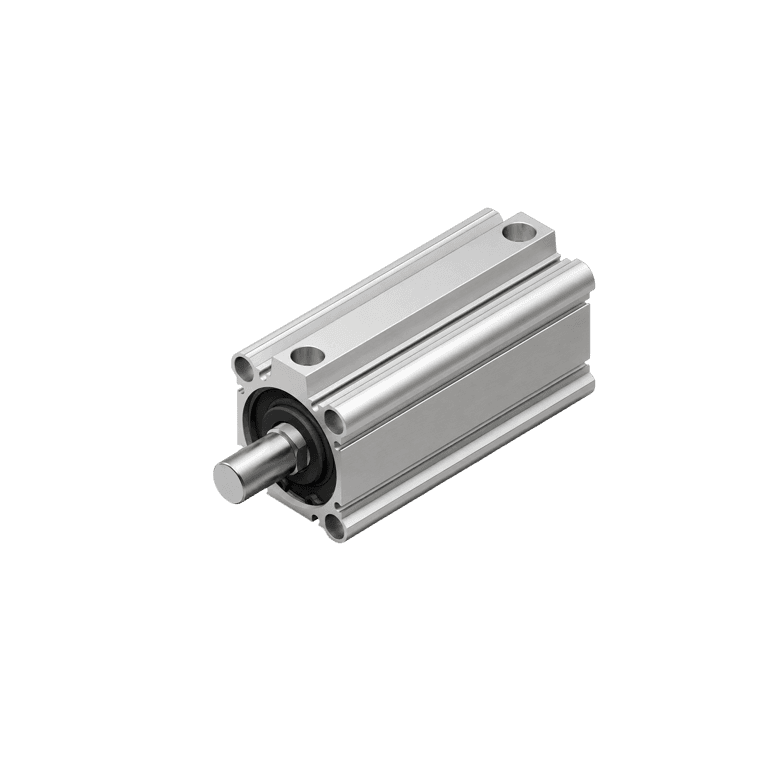 Cilindro Neumático Compacto ø 50 mm x 75 mm, RC 1/4", Doble Efecto, Sin Lubricación, Vástago Macho - SMC CDQ2B50-75DMZ - 164817
