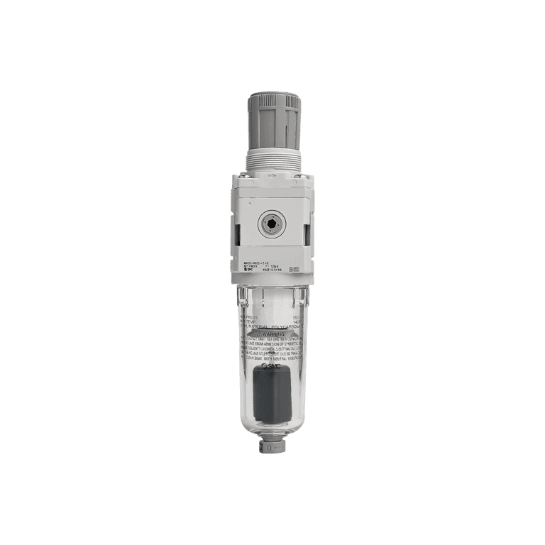 Filtro Regulador 0.05 a 0.85 MPa, 5 μm, 1/4" NPT Purga automática Vaso Policarbonato - SMC AW20-N02C-Z-D - 413231