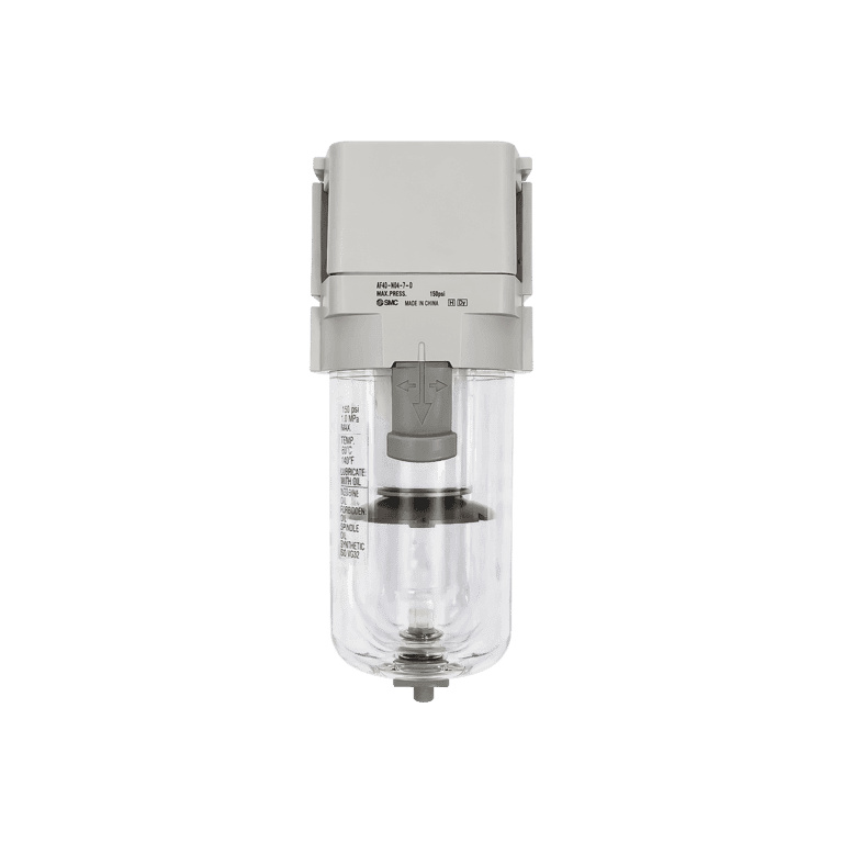 Filtro 5 μm para Aire Comprimido 5 μm 1/2" NPT  Vaso Policarbonato - SMC AF40-N04-Z-D - 416338