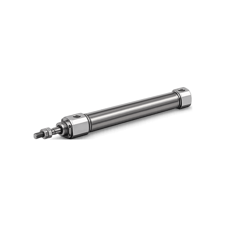 Cilindro Neumático Engargolado ø 10 mm x 75 mm, M5, Doble Efecto - SMC CJ2YF10-75Z - 446018