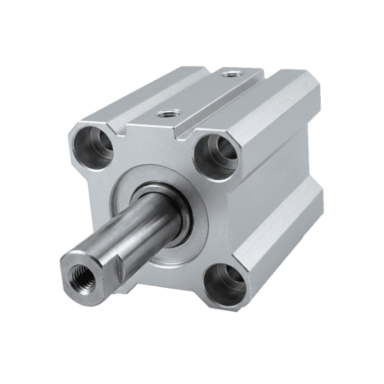 Cilindro Neumático Compacto ø 25 mm x 20 mm, Milimétrica M5, Doble Efecto, Sin Lubricación, Vástago Hembra - SMC CQ2B25-20D - 002006