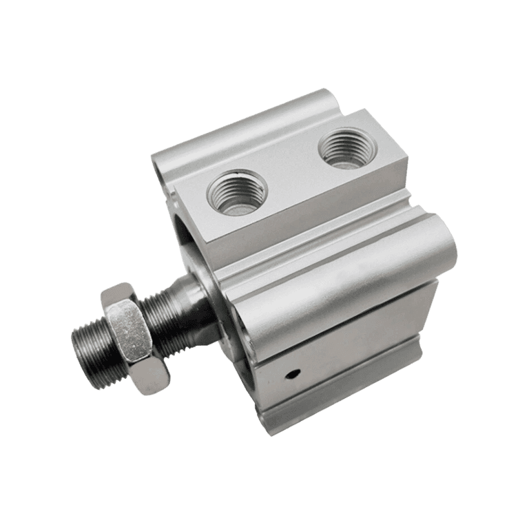 Cilindro Neumático Compacto ø 40 mm x 20 mm, RC 1/8", Doble Efecto, Sin Lubricación, Vástago Macho - SMC CDQ2A40-20DMZ - 187915