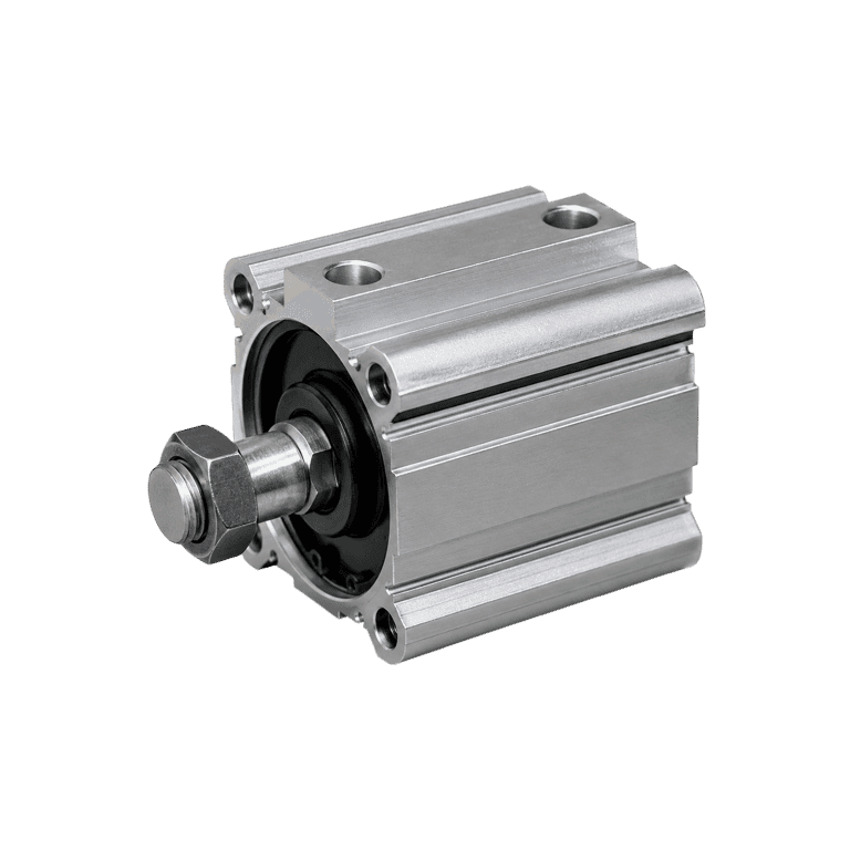 Cilindro Neumático Compacto ø 80 mm x 50 mm, RC 3/8", Doble Efecto, Sin Lubricación, Vástago Macho - SMC CDQ2A80-50DMZ - 216270
