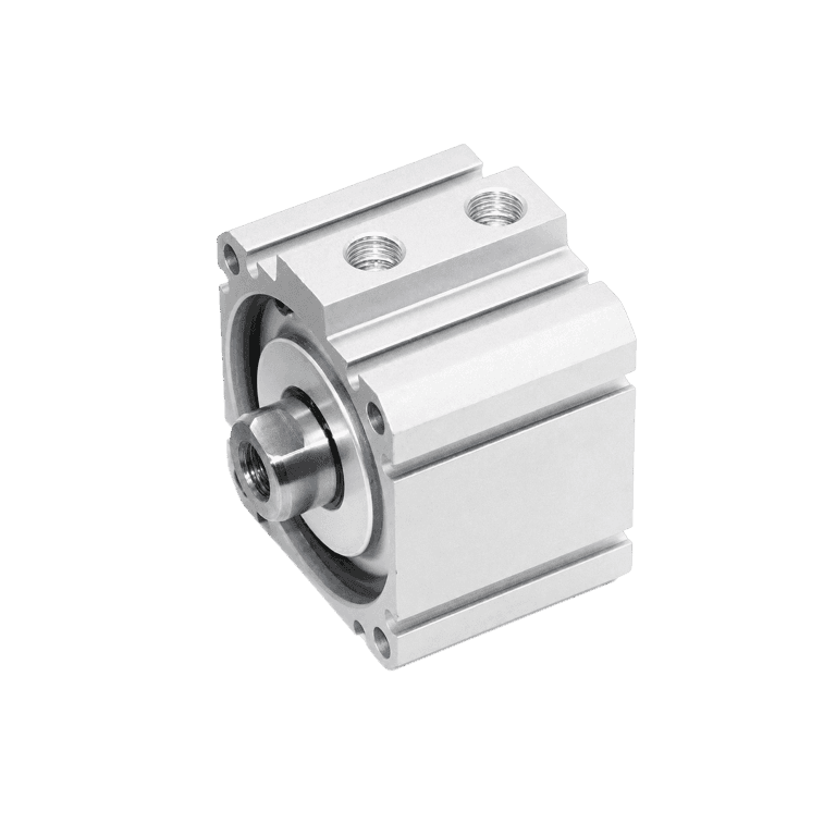 Cilindro Neumático Compacto ø 50 mm x 20 mm, RC 1/4", Doble Efecto, Vástago Simple, Sin Lubricación, Vástago Hembra - SMC JCDQ50-20 - 300590