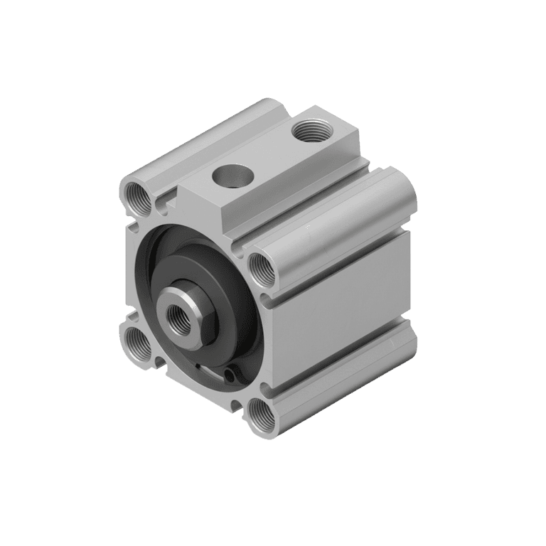 Cilindro Neumático Compacto ø 40 mm x 15 mm, G 1/8", Doble Efecto, Vástago Antigiro, Sin Lubricación, Vástago Macho - SMC CQ2KB40TF-15DMZ - 385111