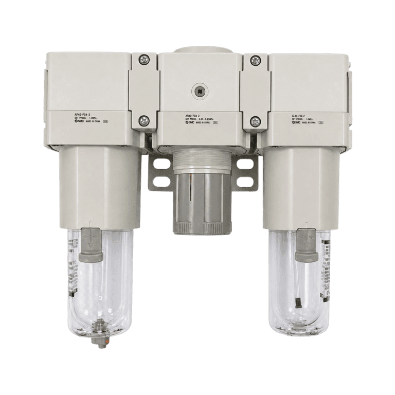 Unidad de Mantenimiento FRL 3 Módulos, 0.05 - 0.85 MPa, 5 μm 1" NPT  Vaso Policarbonato - SMC AC50-N10-Z-D - 459224