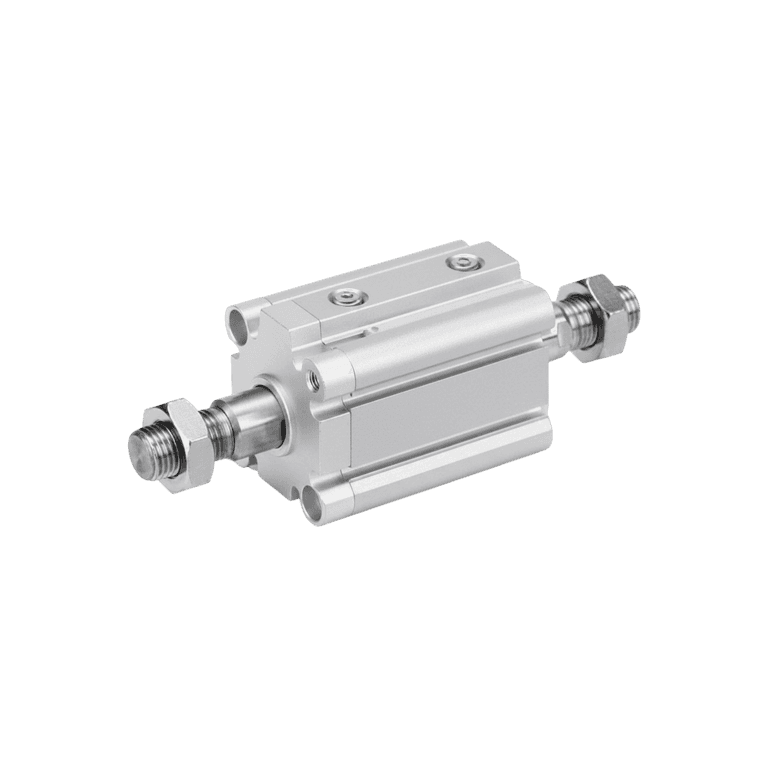 Cilindro Neumático Compacto ø 40 mm x 20 mm, RC 1/8", Doble Efecto, Doble Vástago, Sin Lubricación, Vástago Macho - SMC CQ2WA40-20DMZ - 228808