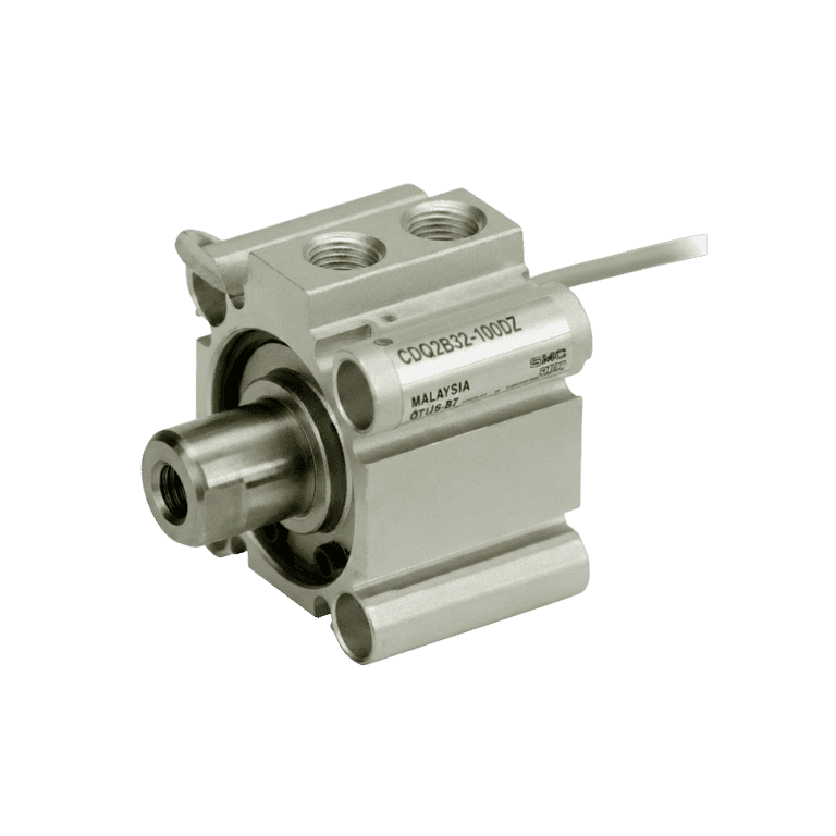 Cilindro Neumático Compacto ø 32 mm x 100 mm, RC 1/8", Doble Efecto, Sin Lubricación, Vástago Hembra - SMC CDQ2B32-100DZ - 162119