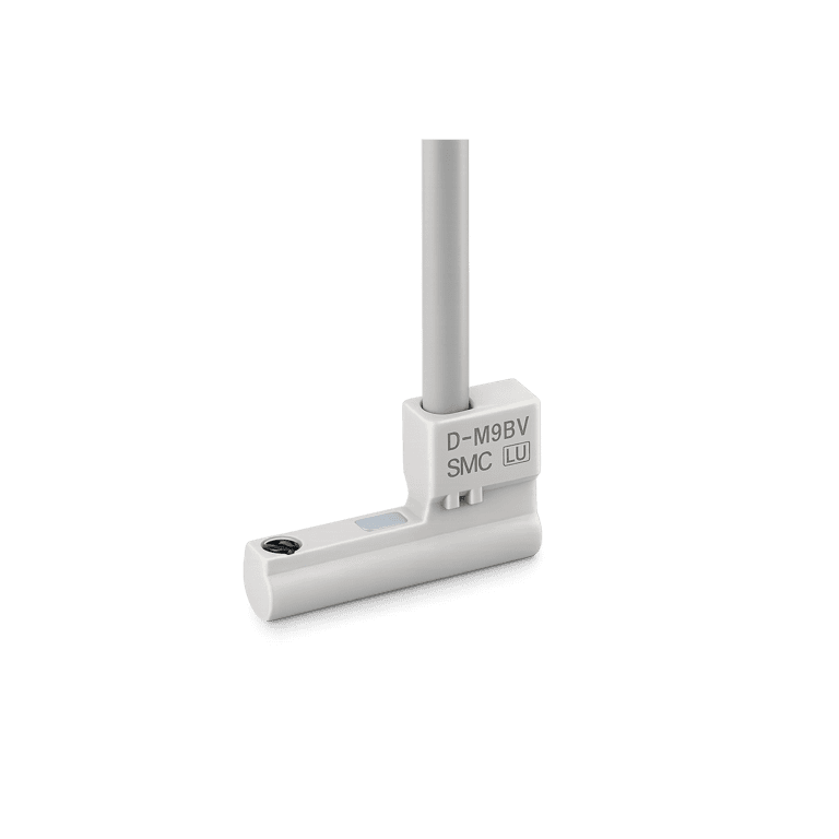 Sensor Magnético Detector Estado Sólido, Perpendicular, 2 hilos 1 NO, 24 VCD, Cable de 3 metros, para Detección Magnética Cilindro Neumático montaje Directo - SMC D-M9BVL - 094559
