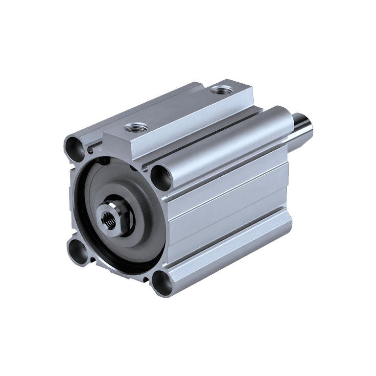 Cilindro Neumático Compacto ø 32 mm x 54 mm, NPT 1/8", Doble Efecto, Doble Vástago, Sin Lubricación, Vástago Hembra - SMC NCQ2WA32-54Z-DUU00508 - 285344