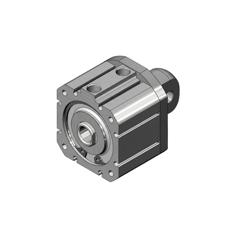 Cilindro Neumático Compacto ø 200 mm x 75 mm, NPT 3/4", Doble Efecto - SMC NCQ8C200-075C - 340219