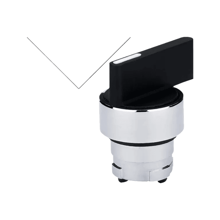 Cabeza de Selector 2 Posiciones Fijas Metálico Maneta Larga Negro montaje ø 22 mm - CHINT - NP2-BJ2 - 573885