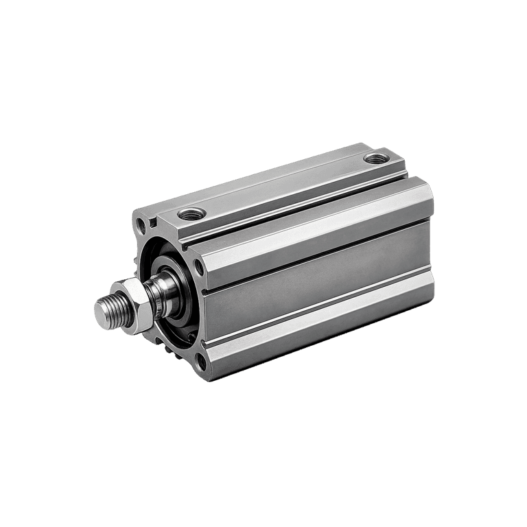 Cilindro Neumático Compacto ø 63 mm x 100 mm, RC 1/4", Doble Efecto, Sin Lubricación, Vástago Macho, Resistente al Calor (-10 a 150 °C) - SMC CQ2A63-100DMZ-XB6 - 401256
