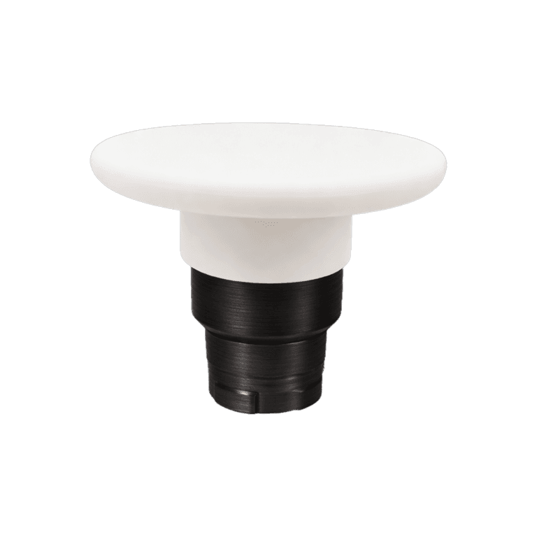 Cabeza de Botón Hongo Metálico Blanco cabeza ø 60 mm, montaje ø 22 mm, NP2 - Chint - NP2-BR1 - 575847