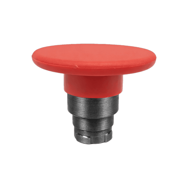 Cabeza de Botón Hongo Metálico Rojo cabeza ø 60 mm, montaje ø 22 mm, NP2 - Chint NP2-BR4 - 575853 