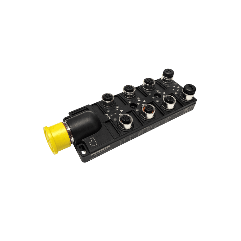 Caja Multipuerto para Sensores 8 Puertos A de E/S M12, Conexión B M23, IP67 - Turck 8MB12Z-5P3-CS19H - E8026482