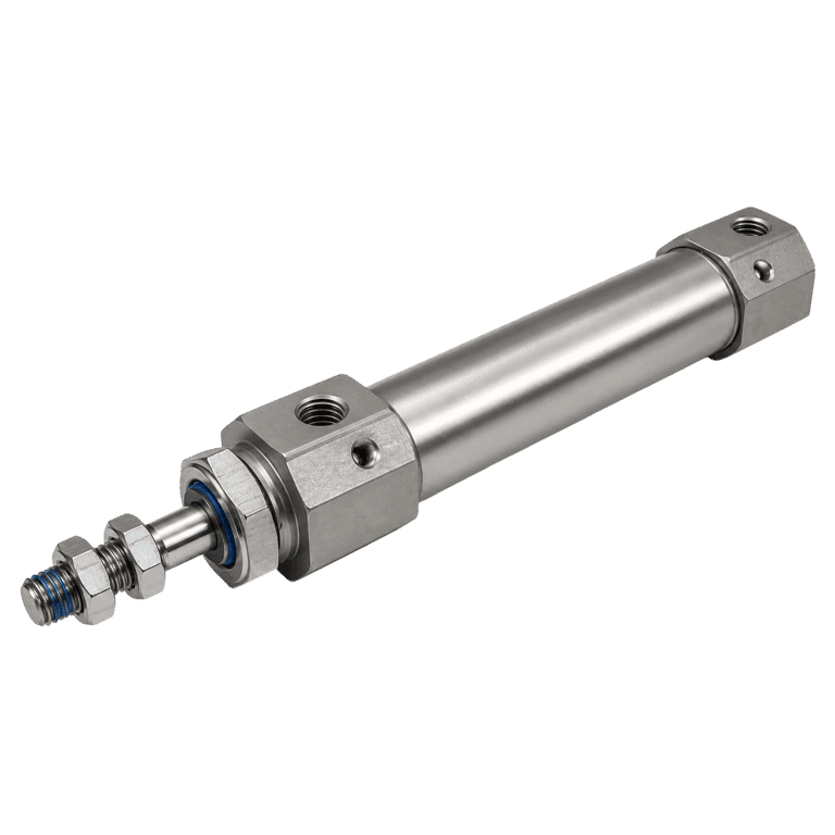 Cilindro Neumático Engargolado ø 16 mm x 45 mm, M5, Doble Efecto - SMC CJ2B16-45AZ - 284487