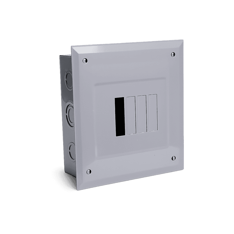 Centro de Carga para Empotrar, 4 Módulos, 60 Amperes, 1 Fase 3 Hilos, 120 / 240 VAC, Enchufable, 215 x 165 x 75mm, NEMA 1 - Chint - C2Q04E - 332238 