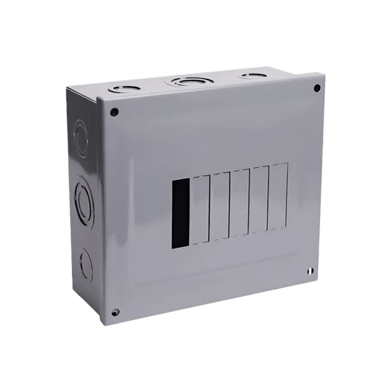 Centro de Carga para Sobreponer, 6 Módulos, 60 Amperes, 1 Fase 3 Hilos, 120 / 240 VAC, Enchufable, 208 x 188 x 75mm, NEMA 1 - Chint - C2Q06S - 332241