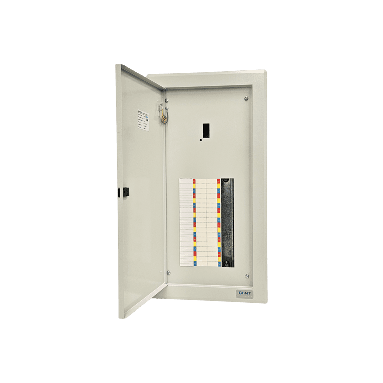 Tablero de Alumbrado Empotrar 12 Circuitos  Bifásico 2 Polos con herrajes para NM8 - Chint NX9-12 M 2 F - 506106