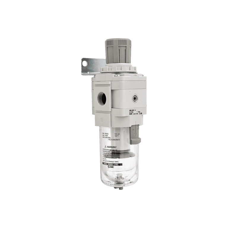 Filtro Regulador 0.05 a 0.85 MPa, 5 μm, 1/2" NPT, Purga Automática Vaso Policarbonato - SMC AW40-N04B-Z-D - 495770