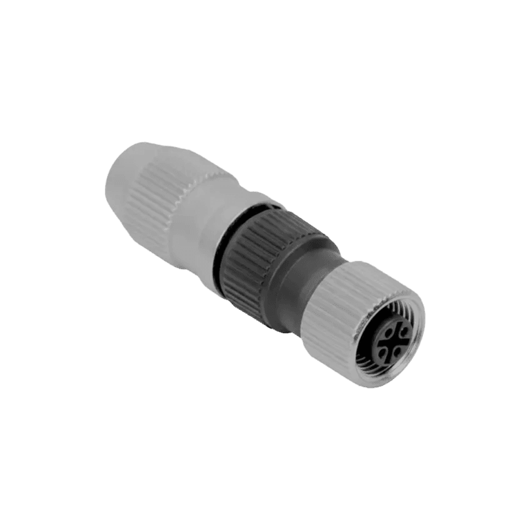 Conector Armable M12, 4 pines Hembra Recto PG7 Desplazamiento Zinc - Turck B 8146-0 - U6577-1
