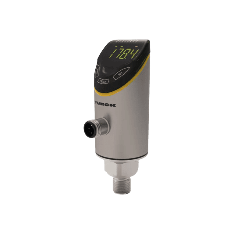 Transmisor de Presión -1 ~ 40 Bar, Salida: NO NC, PNP NPN, Salida Analógica, IO-Link, Rosca macho 1/4″ NPT, M12 - Turck PS510-40V-03-LI2UPN8-H1141 - 100001561