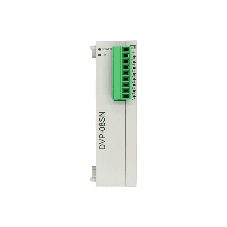 Módulo de Expansión para PLC 8 Salidas Digitales a Transistor (NPN)  - Delta DVP08SN11T