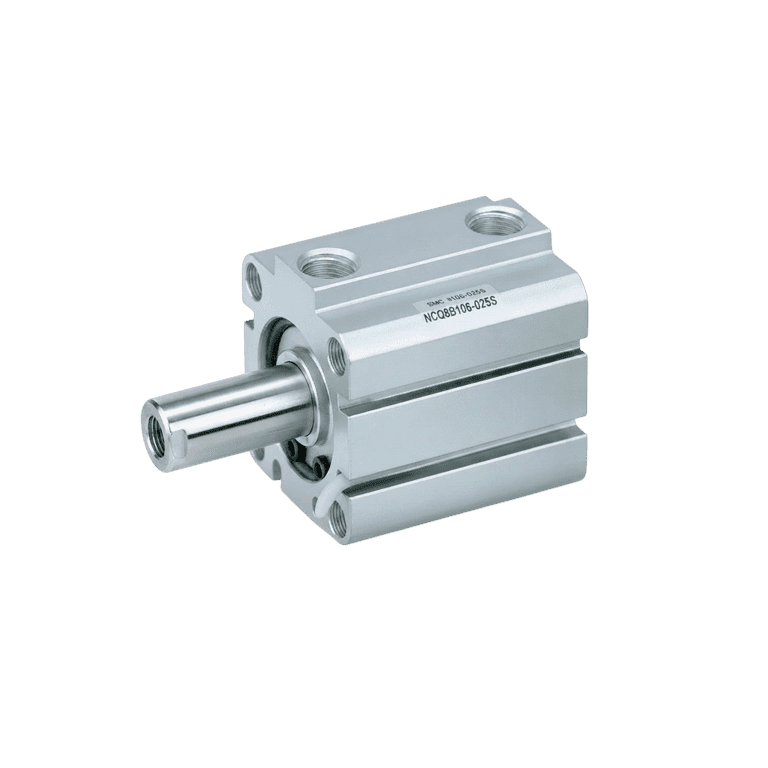 Cilindro Neumático Compacto ø 106 mm x 25 mm, NPT 1/2", Doble Efecto - SMC NCQ8B106-025S - 467385